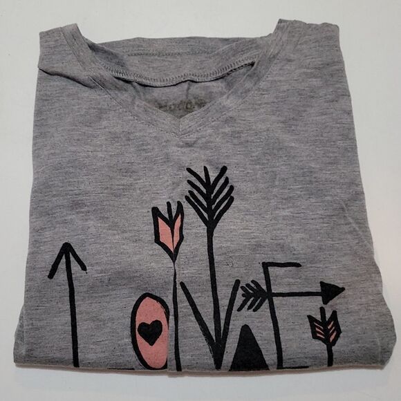 Mudd Long sleeve Love T Boho style Medium - Picture 3 of 3